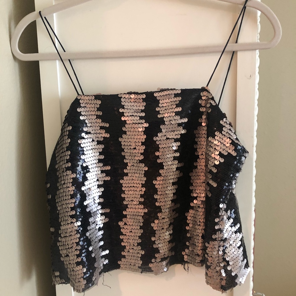 Sparkly strappy tank